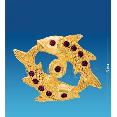 Фигурка знак зодиака на магните "Рыбы" 3x3x0,5 см., Crystal Temptations, США