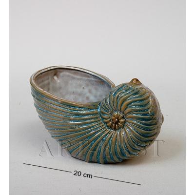 Ваза керам. Улитка 20 см.. керамика 