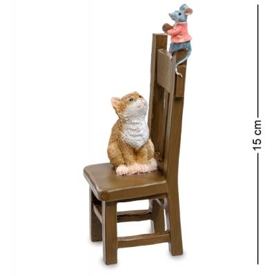 Фигурка ''Кот и мышонок'', 15 см., полистоун