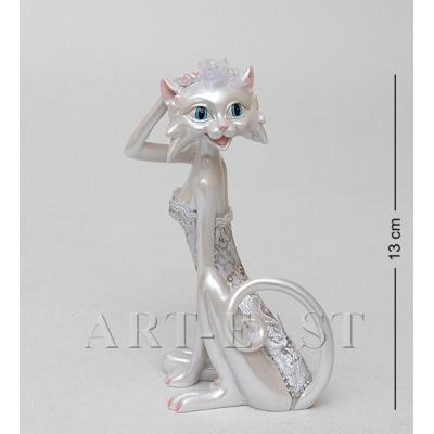 Фигурка Кошка "Невеста" 5x9x13 см., полистоун 