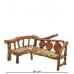 Подставка для фигурок "Скамья" 26x18,5x11 см., полистоун 
