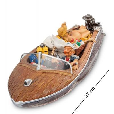 Статуэтка лодка 37x15,5x12 см., полистоун Forchino, Франция