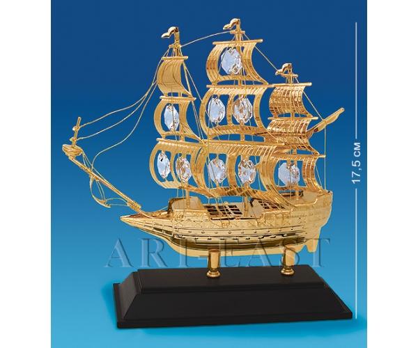 Фигурка "Парусник"на подставке 17x6x17,5 см., Crystal Temptations, США