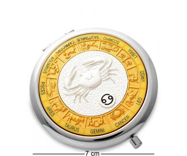 Зеркальце карманное "Знак Зодиака - Рак" 7 см., Гонконг