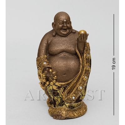 Статуэтка "Хотэй - божество счастья и благополучия" 9,5x10x19 см., полистоун 