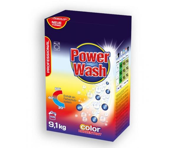 Стиральный порошок для цветных тканей Power Wash Professional 9,1 кг