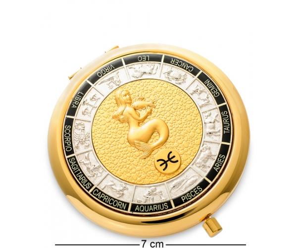 Зеркальце карманное "Знак Зодиака - Рыбы" 7 см., Гонконг