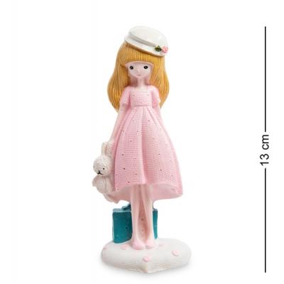 Фигурка "Девочка с мишкой", 13 см., полистоун