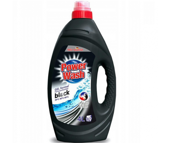 Гель для стирки темных и черных вещей Power Wash Black 4 л