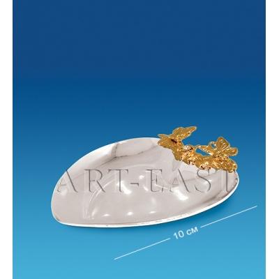 Блюдце-сердце с бабочками 10x9,5 см., Crystal Temptations, США