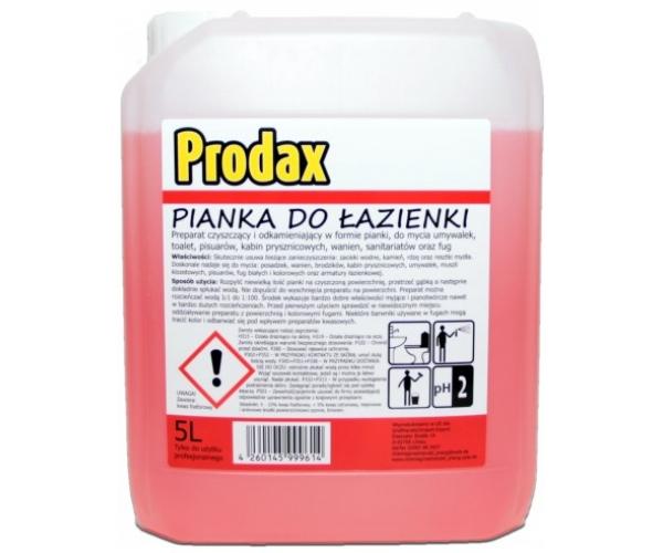 Пена для чистки ванных комнат Prodax Pianka do Łazienki 5л., Германия