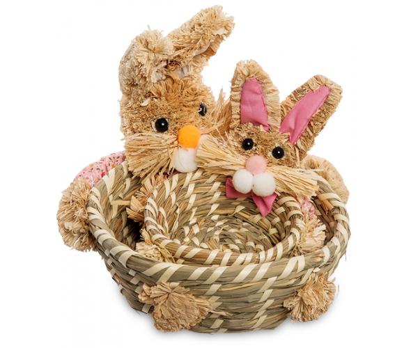Набор из двух корзинок "Зайчики", 18 см