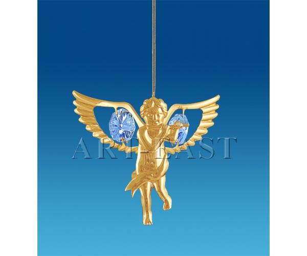 Фигурка подвесная "Амур" 6,5x2,5x6 см., Crystal Temptations, США