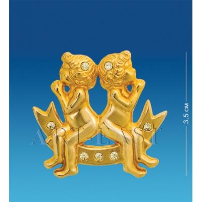 Фигурка знак зодиака на магните "Близнецы" 3,5x4x0,5 см., Crystal Temptations, США